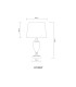 Leila Table Lamp with Round Tapered Shade Chrome 1x E27-8