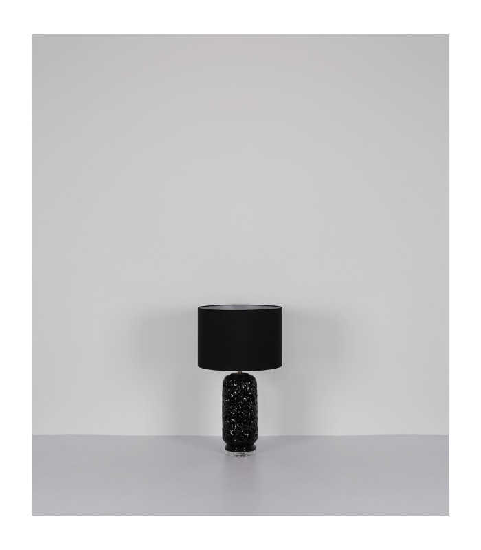 Sebastian Table Lamp with Round Shade Matt Black 1x E27-9