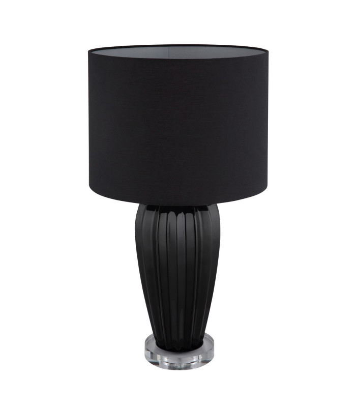 Irina Table Lamp with Round Shade Black 1x E27-2