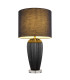 Irina Table Lamp with Round Shade Black 1x E27-3
