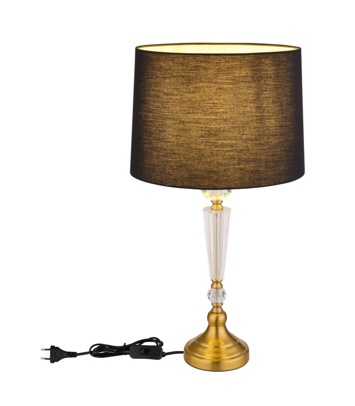 Arro Table Lamp with Round Shade Brass-Coloured Matt 1x E27-6