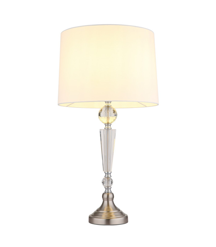 Arro Table Lamp with Round Shade Nickel Matt 1x E27-3