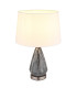 Kisa Table Lamp with Round Tapered Shade Nickel Matt 1x E27-1