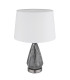 Kisa Table Lamp with Round Tapered Shade Nickel Matt 1x E27-2