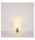 Kisa Table Lamp with Round Tapered Shade Nickel Matt 1x E27-6