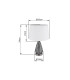 Kisa Table Lamp with Round Tapered Shade Nickel Matt 1x E27-9