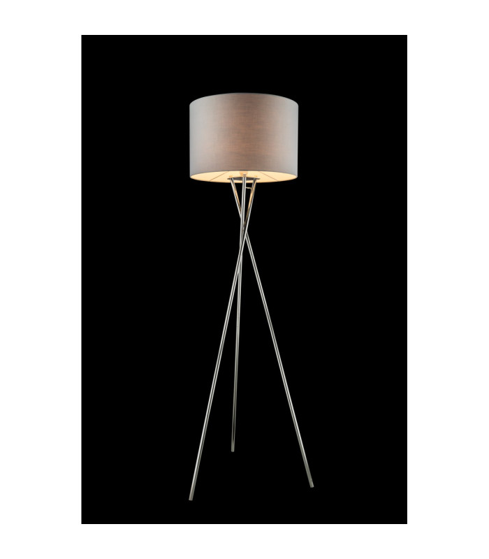 Gustav Tripod Floor Lamp Chrome 1x E27-2