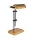 Marid Bankers Table Lamp Matt Black Gold 1x E27-5