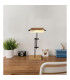 Marid Bankers Table Lamp Matt Black Gold 1x E27-7