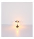 Antique Bankers Table Lamp Matt Black Smoke Glass Shade 1x E27-5
