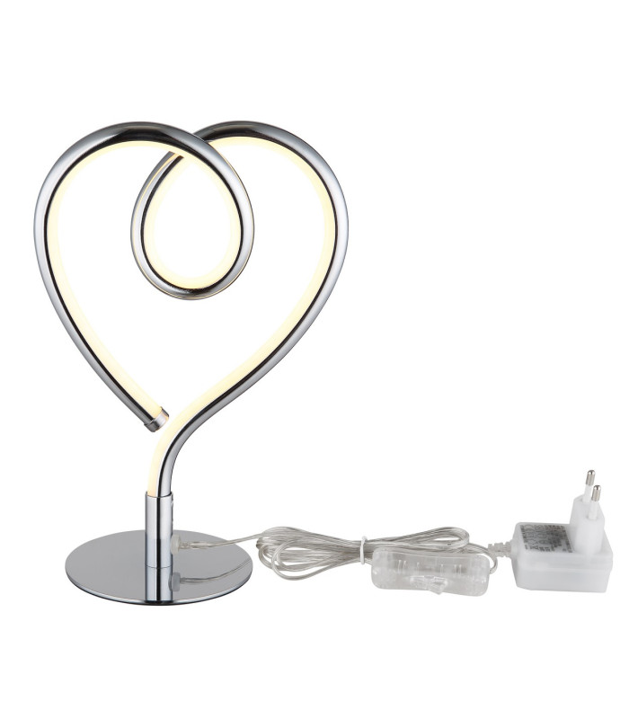 Amore LED Integrated Floor Lamp Chrome LED 3000K-4