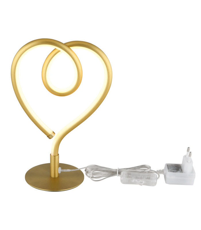 Amore LED Integrated Floor Lamp Gold Colours Matt LED 3000K-4