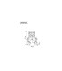 Brondar Childrens Light Clear Crystal Effect LED 3500K Touch Dimmer-12