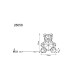 Brondar Childrens Light Clear Crystal Effect 200x LED 8000K-21