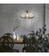 Lille Dome Pendant Ceiling Light Nickel Matt Smoke Glass Shade 1x E27-2