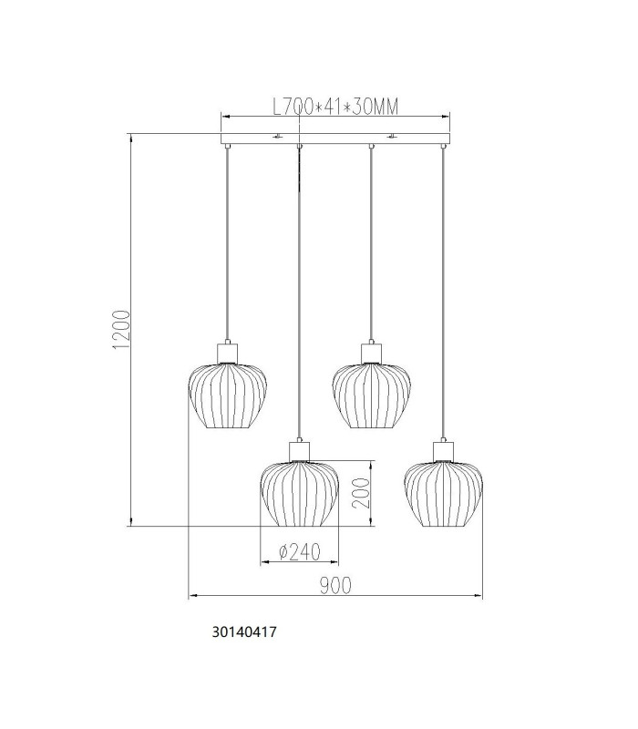 Toy Bar Pendant Ceiling Light Matt Black Multicolour Glass Shade 4x E27-9