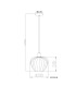 Toy 29cm Dome Pendant Ceiling Light Matt Black Smoke Glass Shade 1x E27-8
