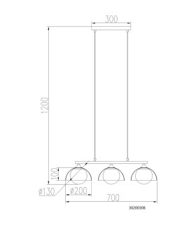 Eva Bar Pendant Ceiling Light Matt Black Smoke Glass Shade 3x G9-2