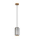 Run Slim Pendant Ceiling Light Wood Look K5 Crystals Smoke Colored 1x E27-2