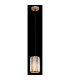 Run Slim Pendant Ceiling Light Wood Look K5 Crystals Smoke Colored 1x E27-3