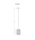 Run Slim Pendant Ceiling Light Wood Look K5 Crystals Smoke Colored 1x E27-8