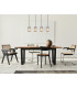 Run Bar Pendant Ceiling Light Wood Look K5 Crystals Smoke Colored 4x E27-10