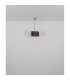Run Pendant Ceiling Light Wood Look K5 Crystals Smoke Colored 1x E27-7