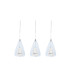 Vera Bar Pendant Ceiling Light White 3x E14