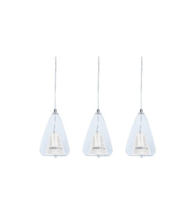 Vera Bar Pendant Ceiling Light White 3x E14