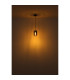 Roy Bar Pendant Ceiling Light Matt Black Smoke Glass Shade 4x E27-5