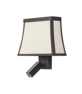 Indoor Wall Light Brown with Reading Lamp - 1