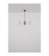 Roy Bar Pendant Ceiling Light Matt Black Smoke Glass Shade 4x E27-7