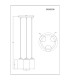 Roy Cluster Pendant Ceiling Light Matt Black Smoke Glass Shade 3x E27-8