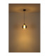 Ulf Dome Pendant Ceiling Light Matt Black Ball Smoke Glass Shade 1x E27-4