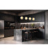 Ulf Bar Pendant Ceiling Light Matt Black Ball Smoke Glass Shade 4x E27-6