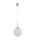 Kop Globe Pendant Ceiling Light Nickel Matt Balls Opal Alabaster Optic Glass Shade 1x E27-2