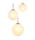 Kop Cluster Pendant Ceiling Light Nickel Matt Balls Opal Alabaster Optic Glass Shade 3x E27-3