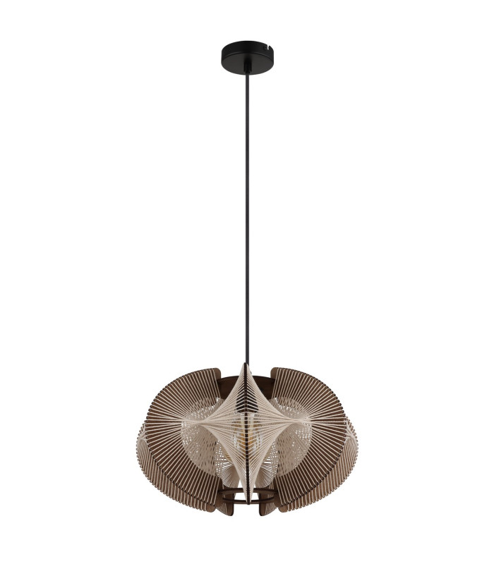 Sakura 44cm Wire Frame Pendant Ceiling Light Matt Black 1x E27-2