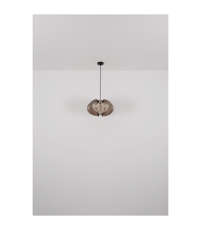 Sakura 44cm Wire Frame Pendant Ceiling Light Matt Black 1x E27-7