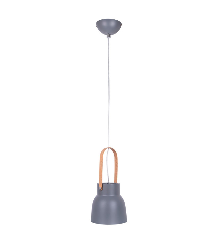 Marike Dome Pendant Ceiling Light Grey 1x E27