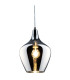 Paso Dome Pendant Ceiling Light Nickel Matt Smoke Glass Shade 1x E14-2