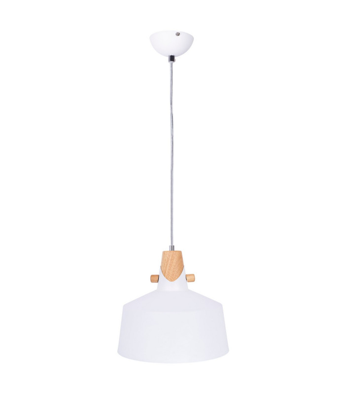 Melena Dome Pendant Ceiling Light White 1x E27