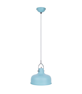Romi Dome Pendant Ceiling Light Blue 1x E27