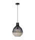 Milena Wire Frame Pendant Ceiling Light Black 1x E27