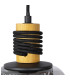 Ando Bar Pendant Ceiling Light Black Smoke Glass Shade 4x E27-3