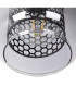 Ando Bar Pendant Ceiling Light Black Smoke Glass Shade 4x E27-4
