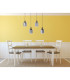 Ando Bar Pendant Ceiling Light Black Smoke Glass Shade 4x E27-6