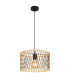 Mali Wire Frame Pendant Ceiling Light Matt Black 1x E27-1