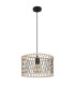 Mali Wire Frame Pendant Ceiling Light Matt Black 1x E27-2