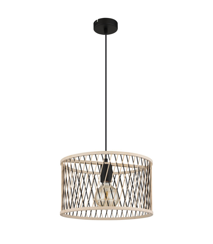 Mali Wire Frame Pendant Ceiling Light Matt Black 1x E27-2